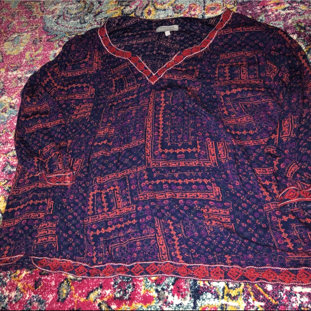 World market brand boho top